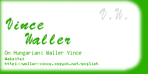 vince waller business card